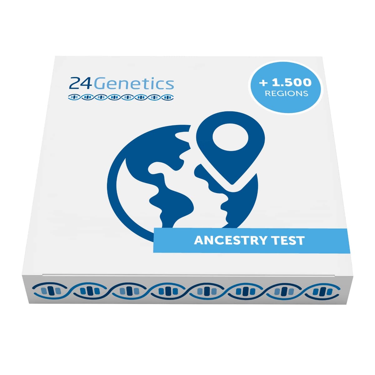 24Genetics Test genético 6 en 1: Salud, Nutrigenética, Deporte, Cuidado de la piel, Farmacogenética y Ancestría 24G-DNA