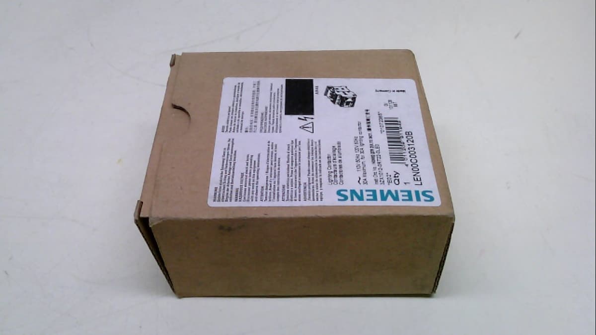 SIEMENS LEN00C003120B Contactor 30A 3NO 120V