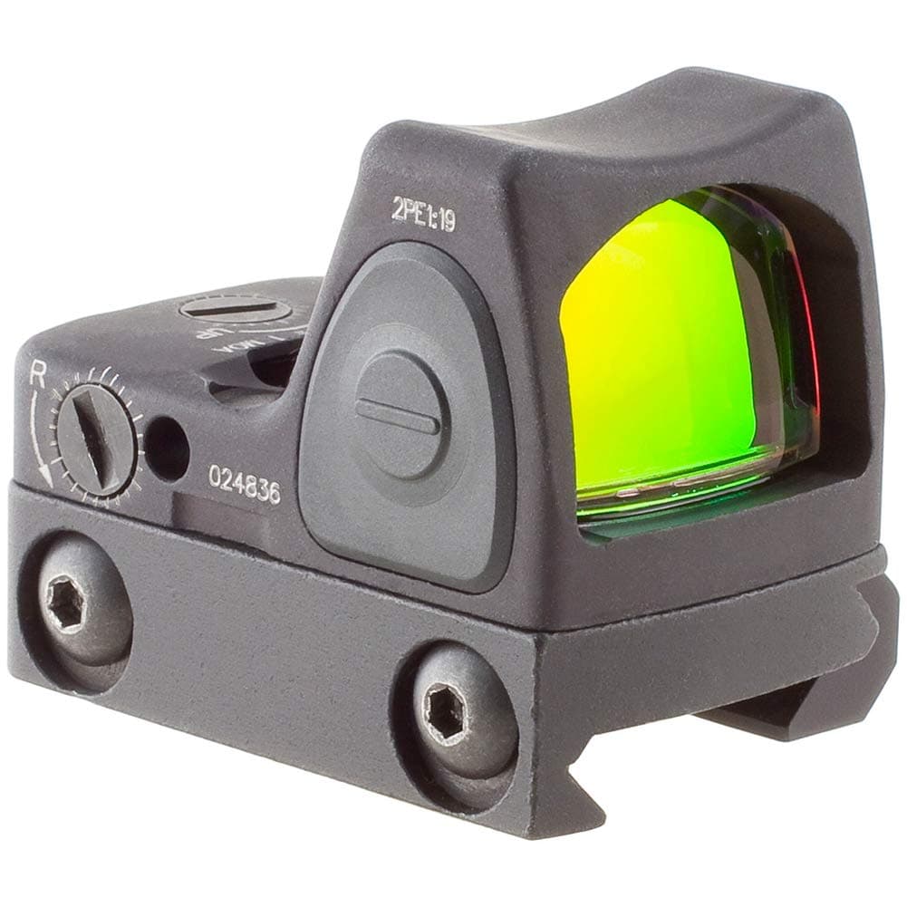 Trijicon RM06-C-700673 RMR Tipo 2 3.25 MOA Punto Rojo LED Ajustable con Montura Baja RM33 para Riel Picatinny, Negro