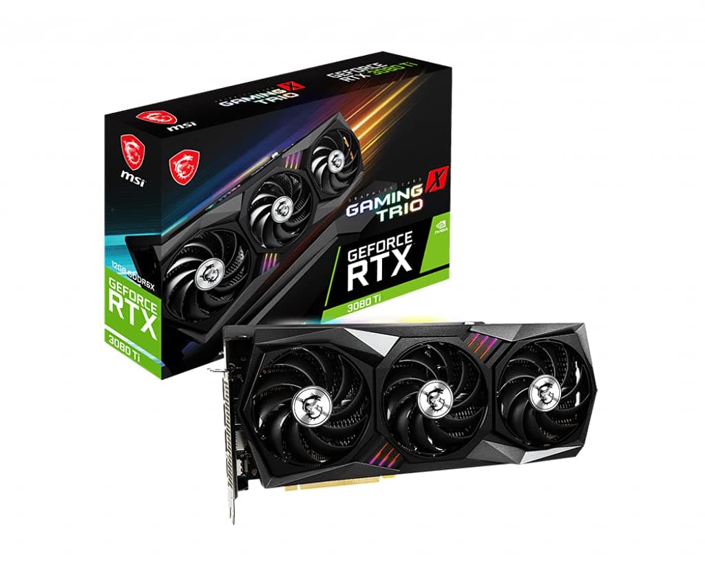MSI GeForce RTX 3080 Ti Gaming X Trio 12G - 12GB GDDR6X, HDMI 2.1 V389-058R