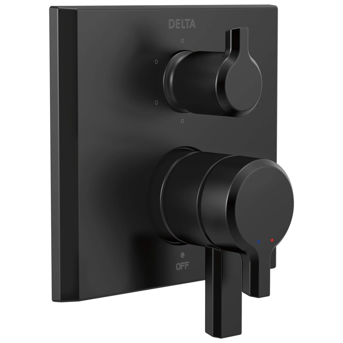DELTA FAUCET T27999-BL Pivotal Monitor 17 Series - Kit de Trim con Diverter Integrado 6 Configuraciones, Negro Mate