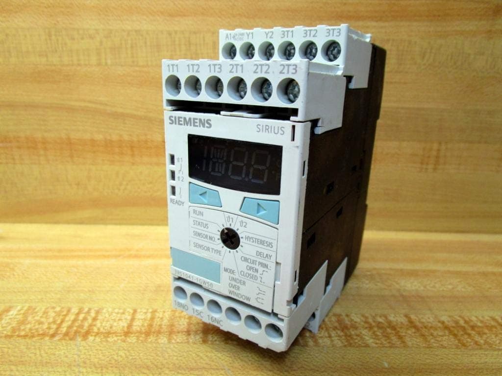 SIEMENS 3RS10411GW50 Relé monitoreo temperatura PT100/1000, KTY83/84, NTC 24-240V