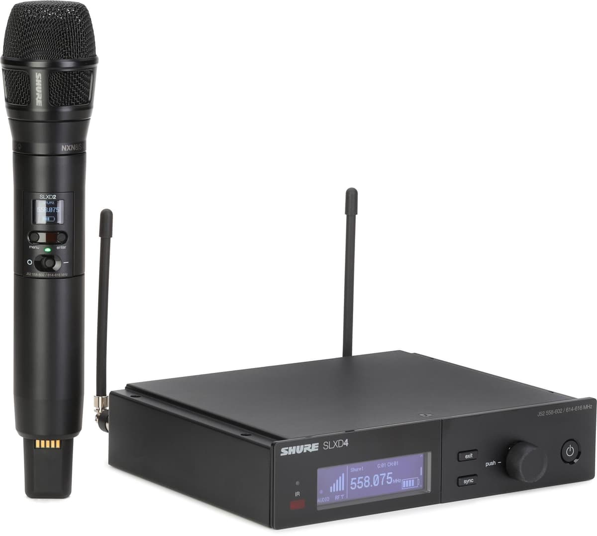 Shure SLXD24/N8SB Sistema inalámbrico SLX-D con transmisor SLXD2 y cápsula Nexadyne 8/S SLXD24/N8SB-J52
