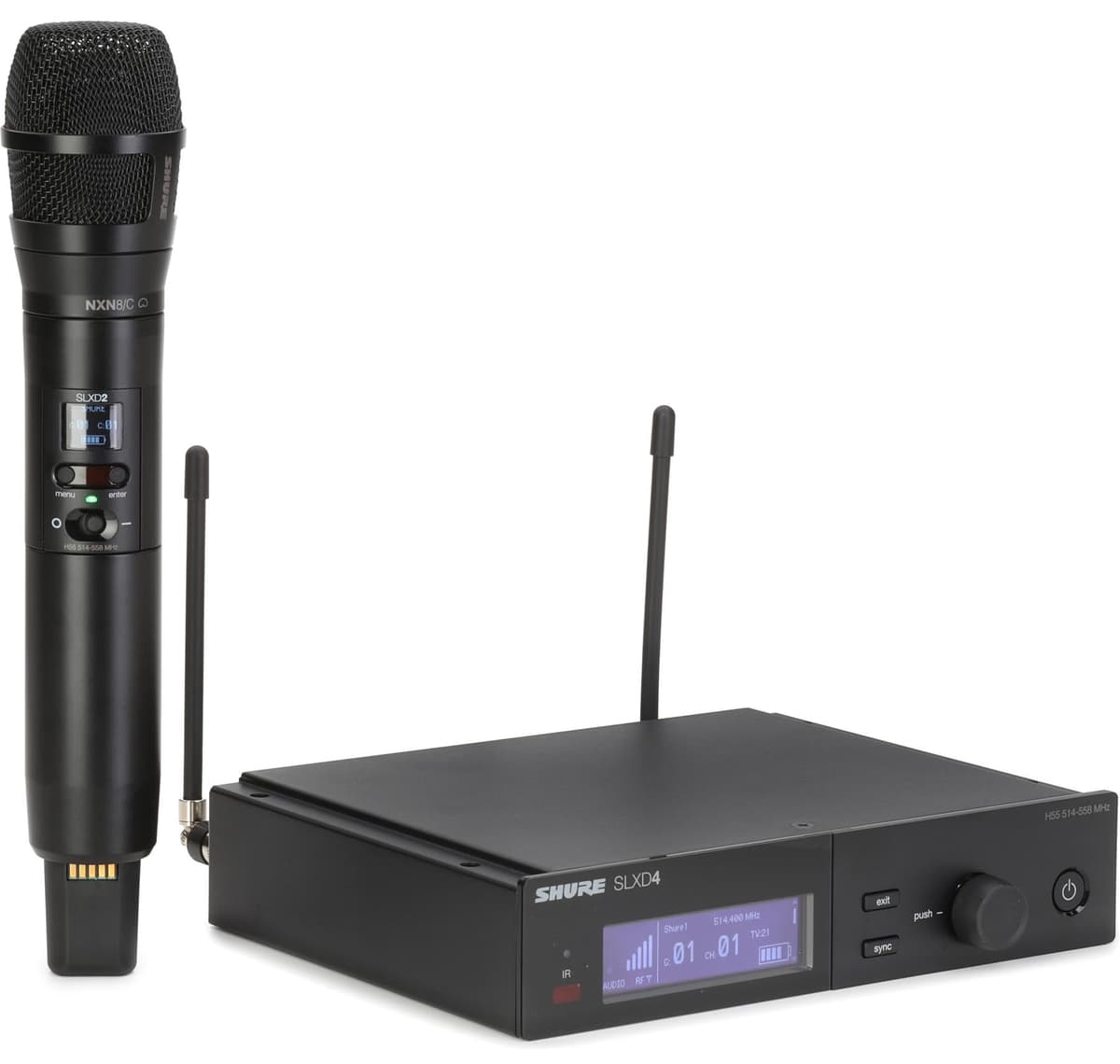 Shure SLXD24/N8CB Sistema inalámbrico SLX-D con transmisor SLXD2 y cápsula Nexadyne 8/C SLXD24/N8CB-H55