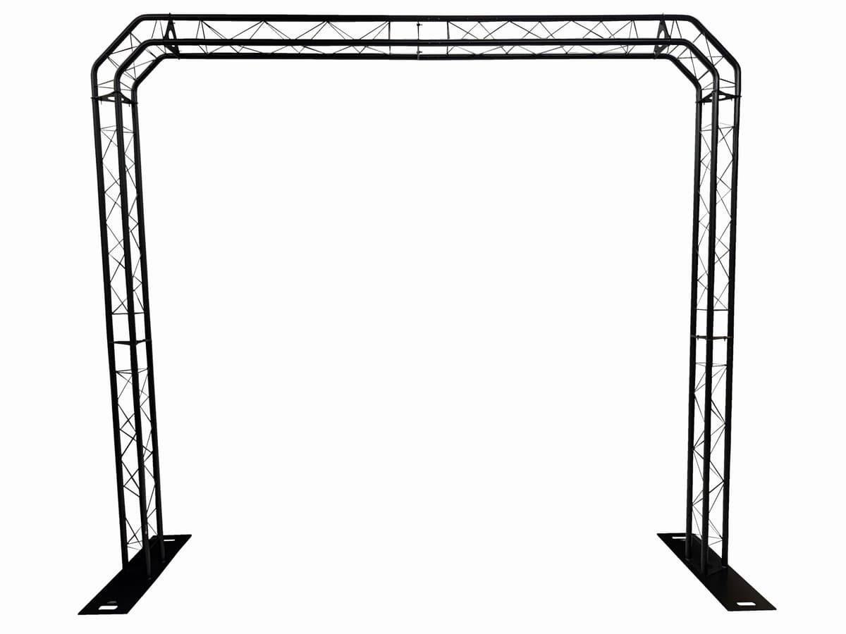 Arco truss metálico negro CedarsLink 13.2 ft - Kit portátil para iluminación DJ