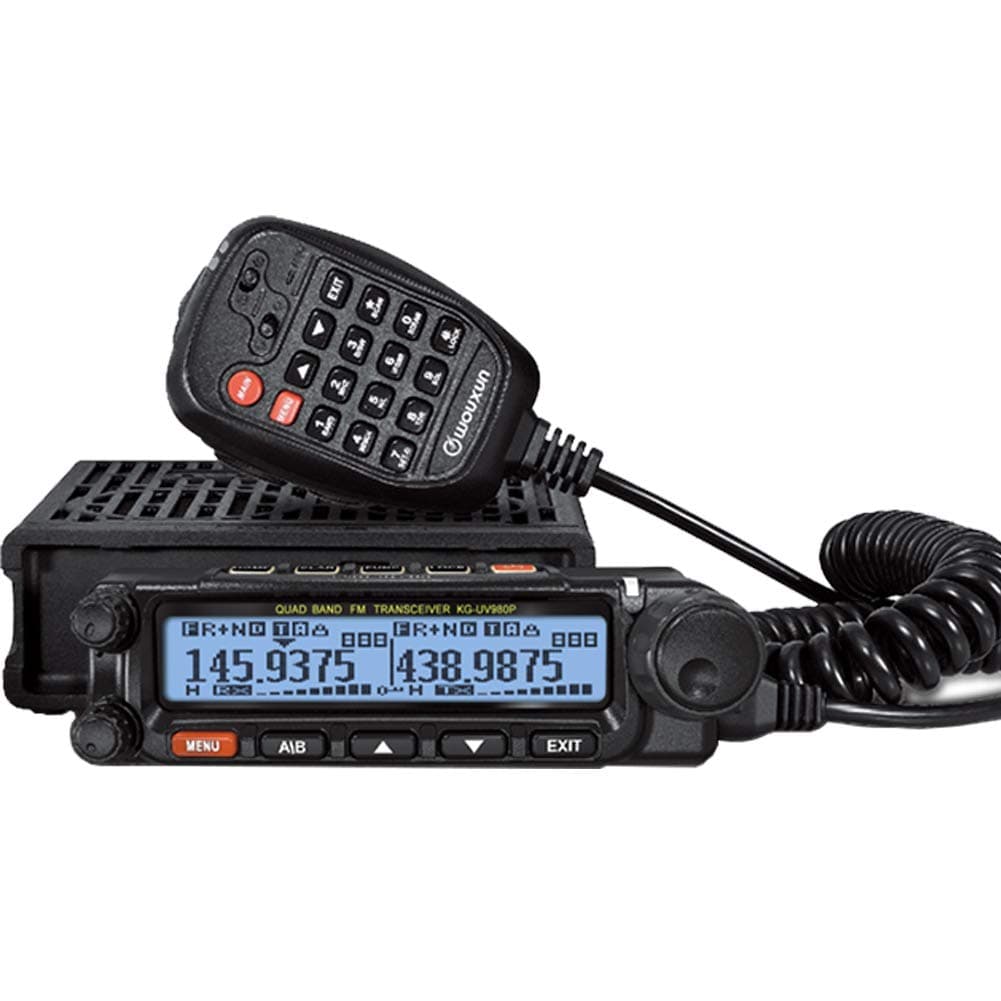 WOUXUN KG-UV980P Radio móvil quad-band VHF/UHF con recepción de banda aérea