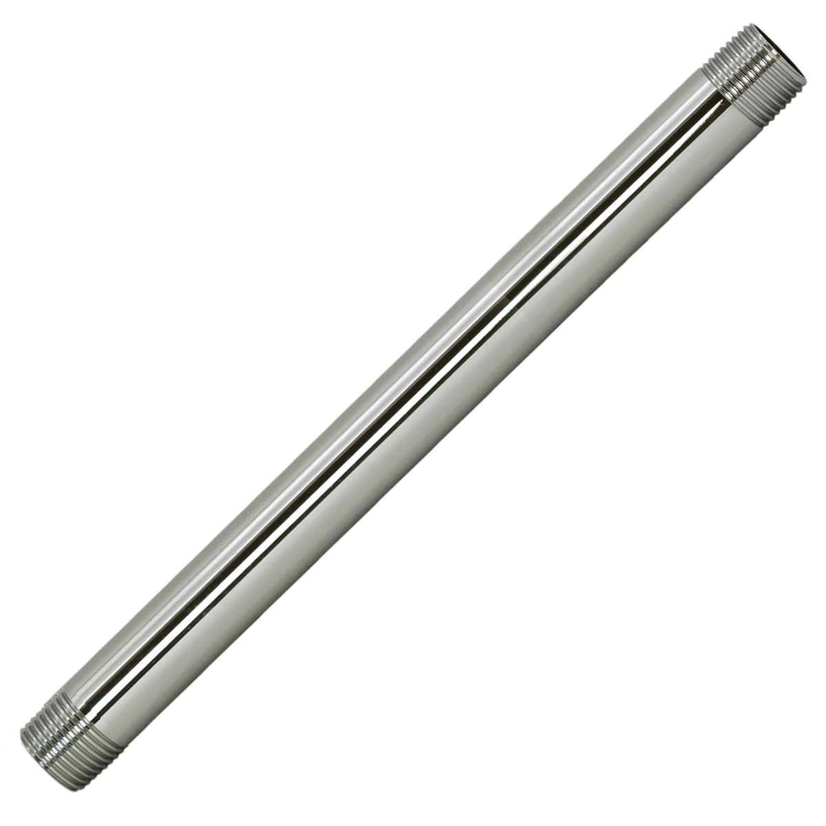 Westbrass D12112-25-05 12" x 1/2" IPS Nipla de tubería de latón, níquel pulido (paquete de 25)