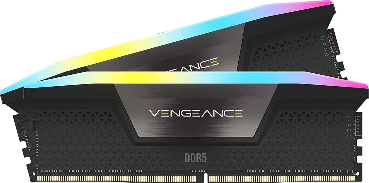 CORSAIR Vengeance RGB DDR5 64GB (2x32GB) 6000MHz CL30 - Black CMH64GX5M2B6000C30