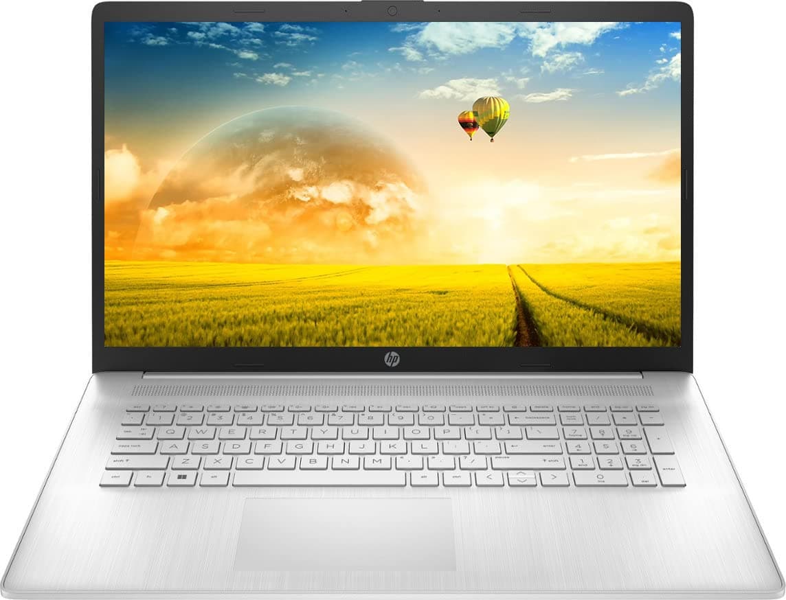 HP 17.3" Portátil empresarial insignia HD+, 32 GB DDR4 RAM, 1 TB SSD PCIe, Intel Quad Core i3-1125G4 (mejor que i5-1035G4), Bluetooth, HDMI, cámara web, Windows 11, plateado, con accesorios GM