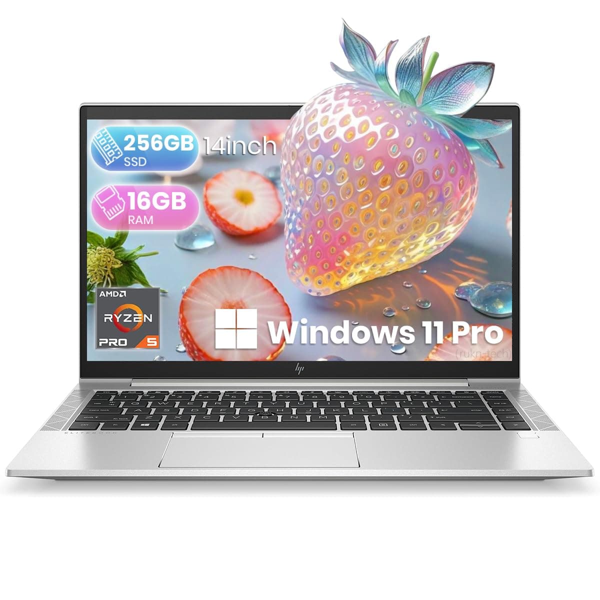HP EliteBook 845 G8 Portátil, 14" FHD (1920x1080), AMD Ryzen 5 Pro 5650U, 16 GB RAM, 256 GB SSD, Teclado con retroiluminación, Desbloqueo por huella, HDMI, Windows 11 Pro (Reacondicionado)