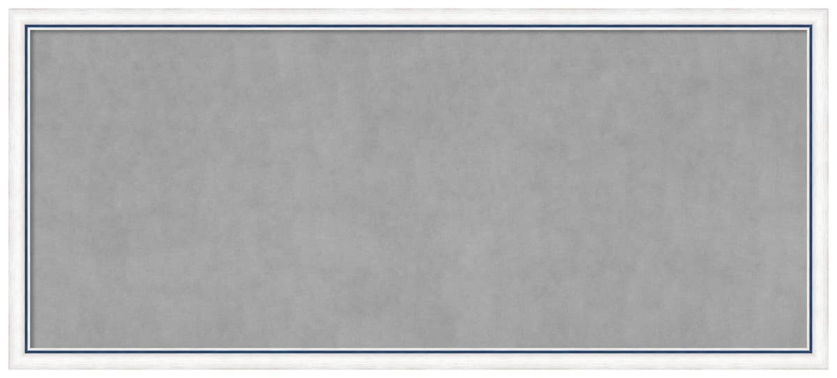 Amanti Art Magnetic Board enmarcada Morgan White Blue 22 x 50 pulgadas 28588291126