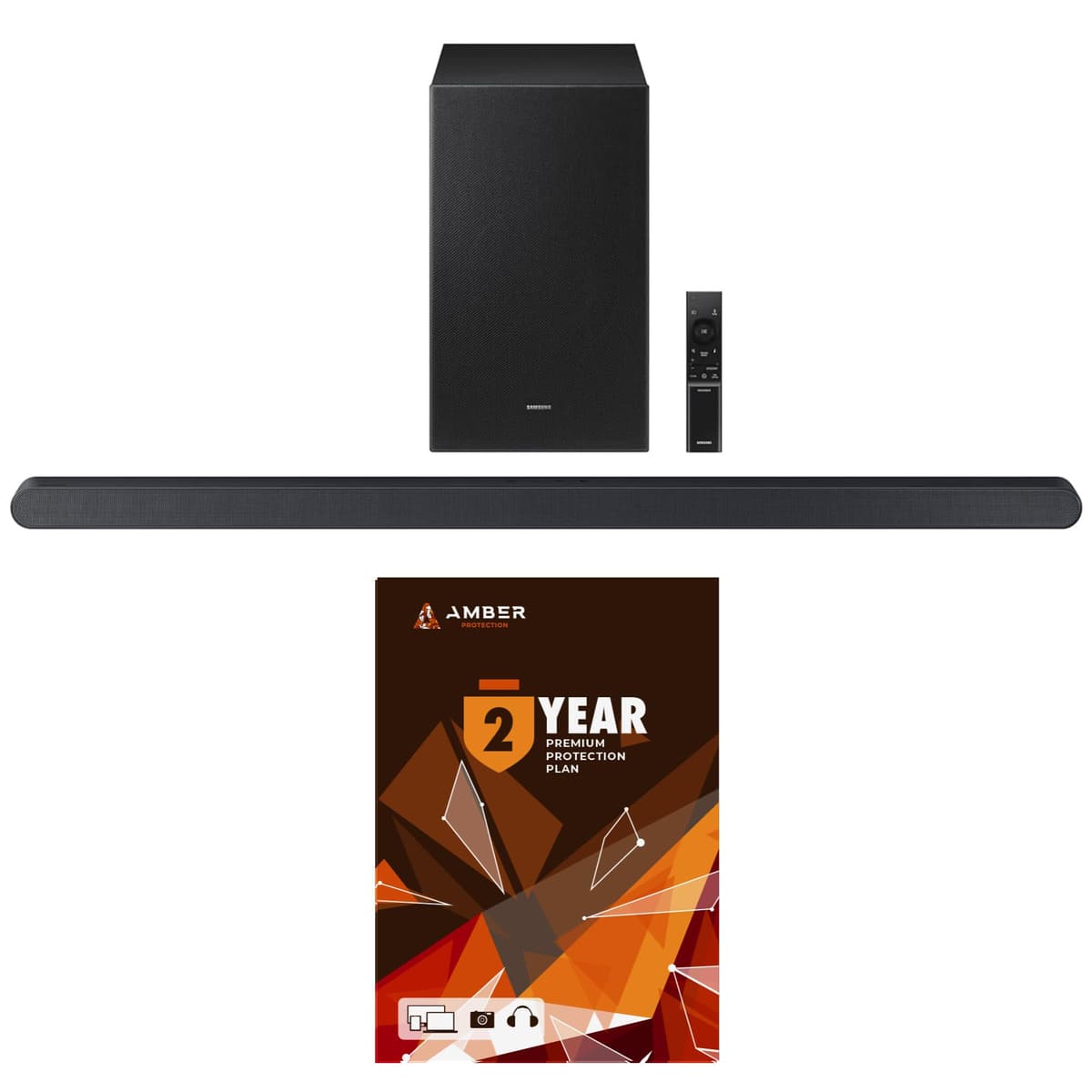 Samsung HW-S700D 3.1Ch Ultra-Slim Soundbar y Subwoofer con Plan Amber 2 Años (2024) BNDL_HWS700D-WRTY2-AMBER-SC