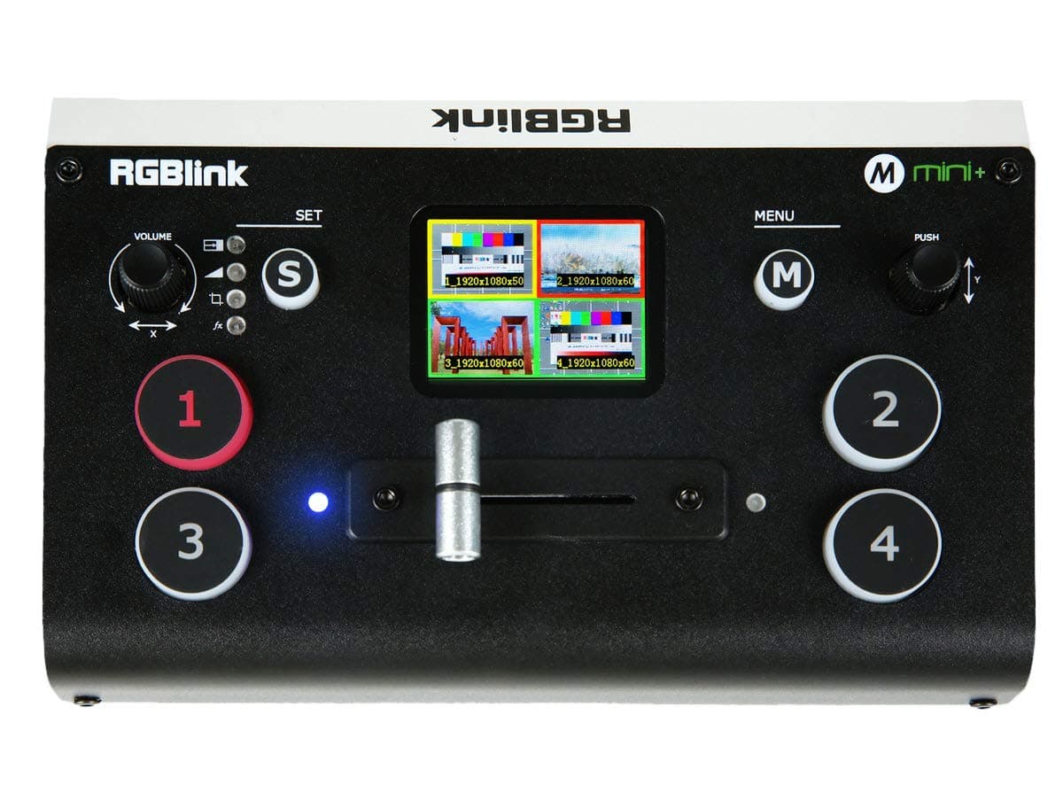 RGBlink Mini+ Conmutador de Producción en Vivo HDMI de 4 Canales con DSK y Control PTZ RGMINIPLUS