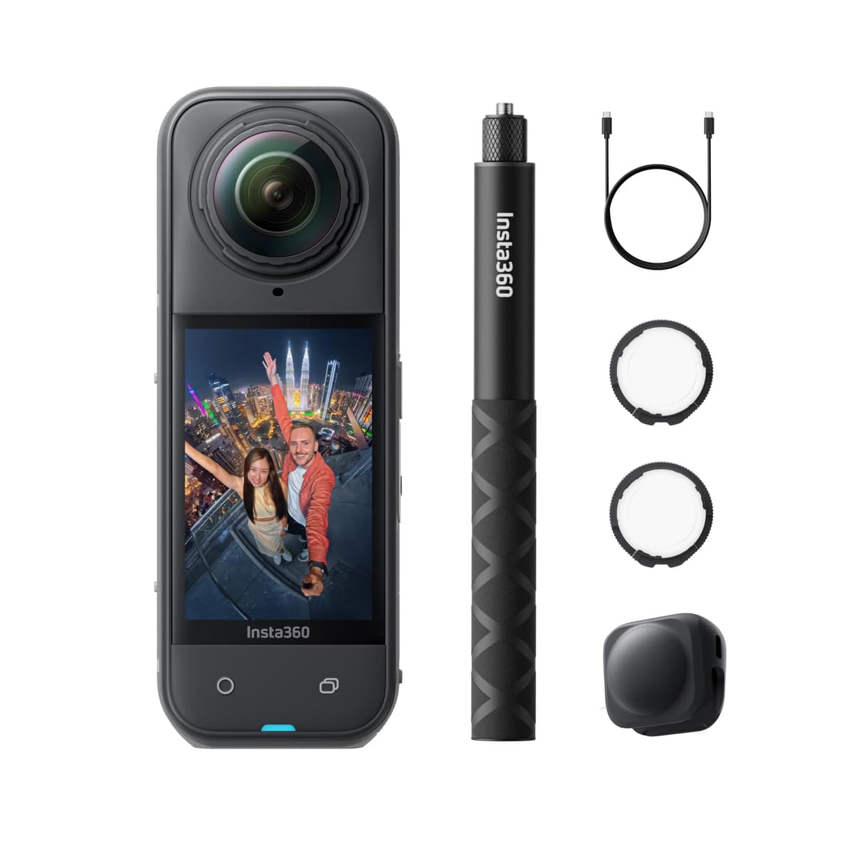Insta360 X5 Lens Guards Bundle - Cámara 360° 8K con protectores de lente premium CINSAAHA-PLG