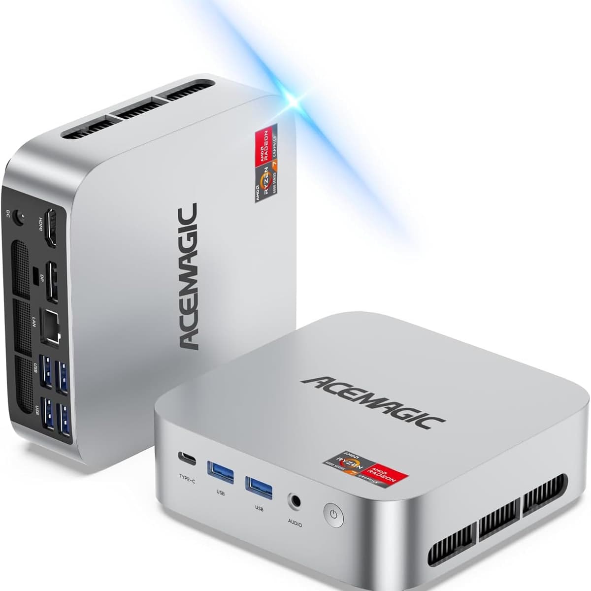 ACEMAGIC Mini PC Gaming AMD Ryzen 7 6800H, 32GB RAM, 1TB SSD, Triple 4K