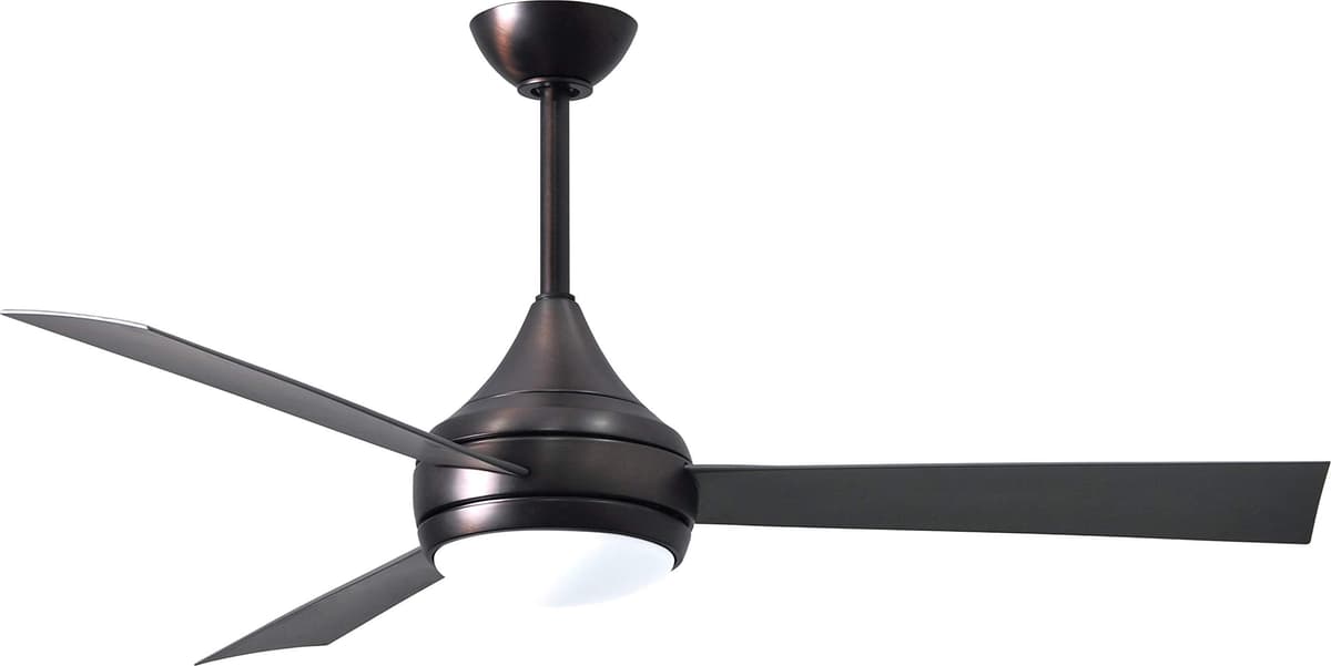 Matthews DA-BB-BS Donaire 52" Coastal - Ventilador Marítimo en Acero 316 con Luz LED y Control Remoto, Bronce Cepillado