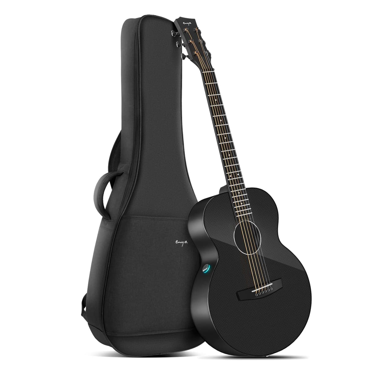 Enya X3 Pro Mini guitarra de viaje 36" carbono con efectos y altavoz inalámbrico