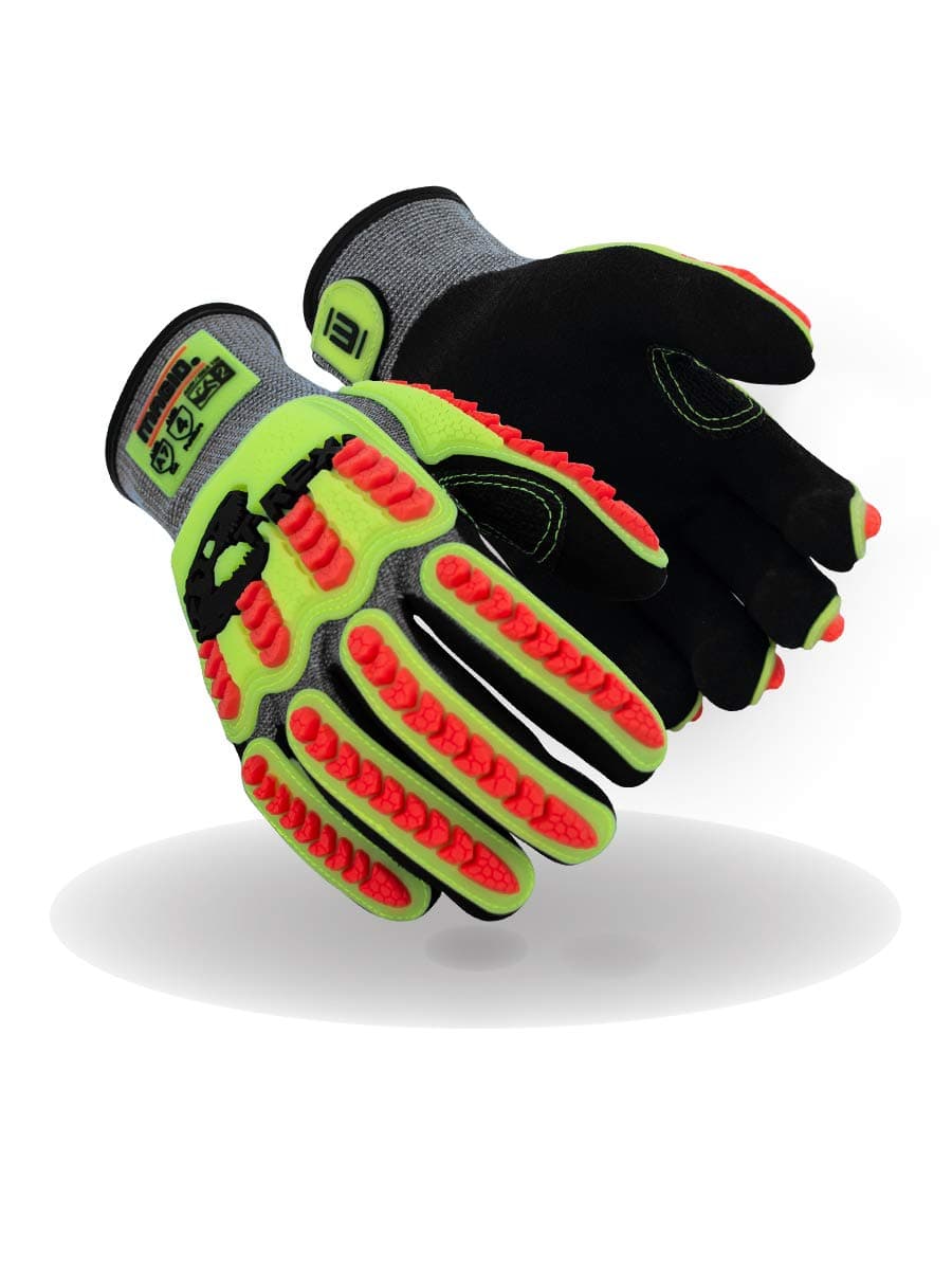 MAGID T-REX Flex Series Guantes con palma recubierta de nitrilo arenado con protección contra impactos ANSI A7, 36 pares, talla 6/XS (TRX775) TRX775XS-36