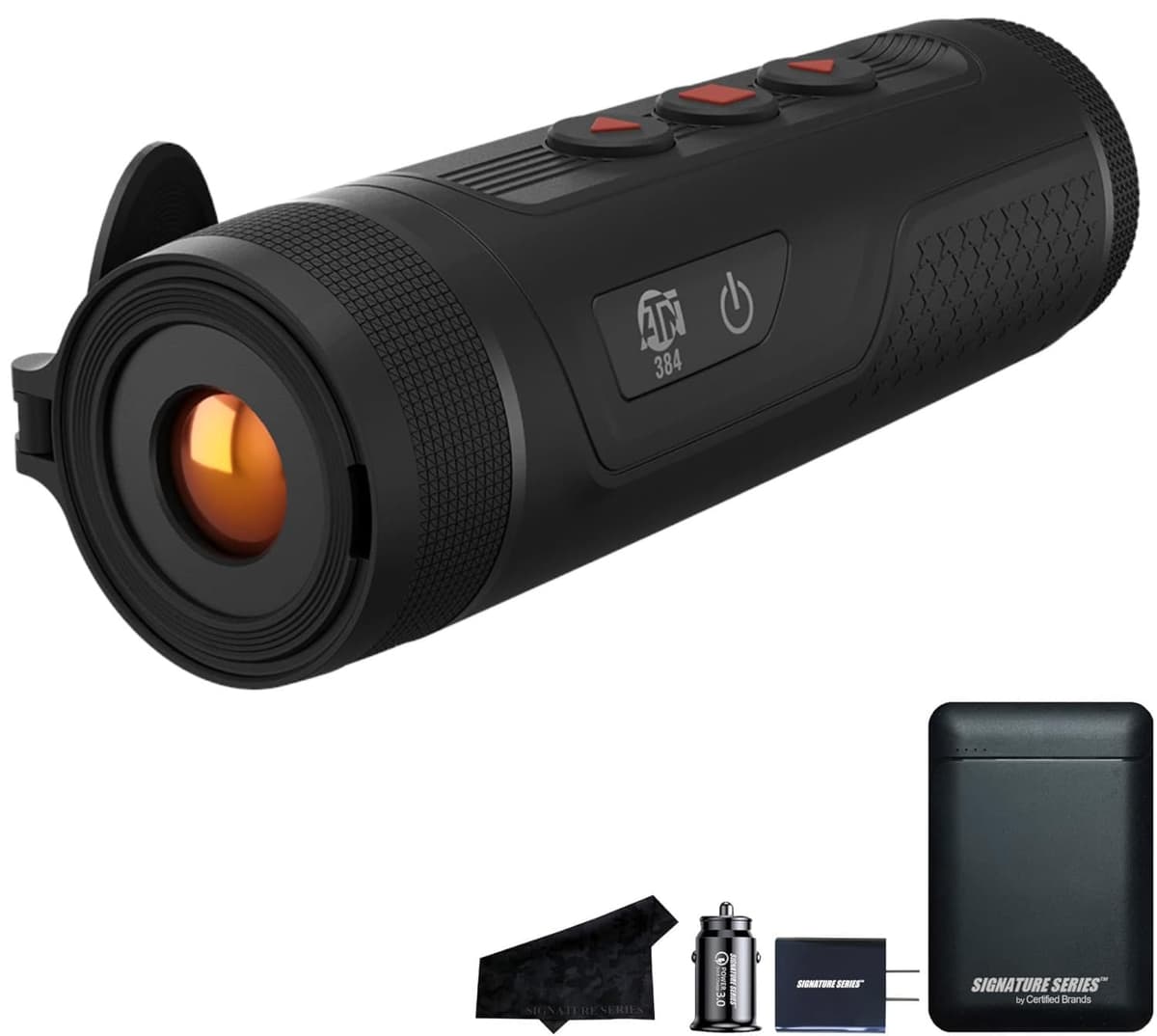 Certified Brands ATN BlazeTrek 319 Monocular Térmico 2-16X (Bundle con Power Pack) XN-P01