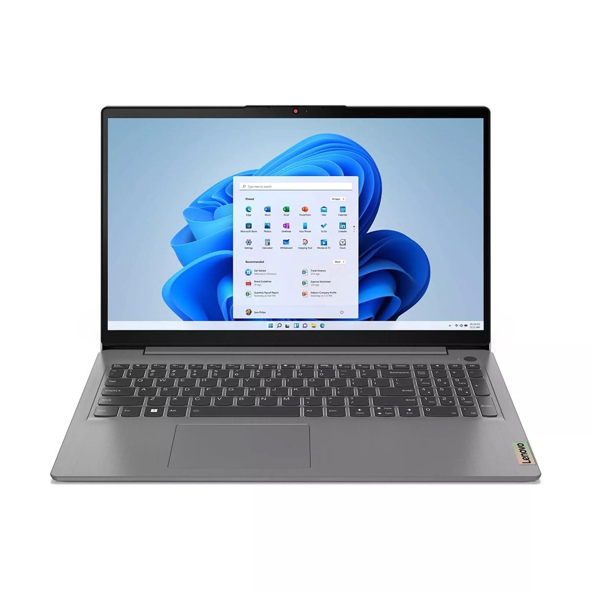 Lenovo IdeaPad 3 15IAU7 Laptop táctil 15.6" Full HD, Intel Core i7-1255U 1.7GHz, 8GB RAM, 512GB SSD, Windows 11 Home, Gris Ártico 82RK00YDUS