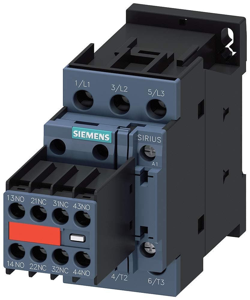 Siemens 3RT20281AK643MA0 Contactor magnético IEC 110/120VAC, 3 polos, S0