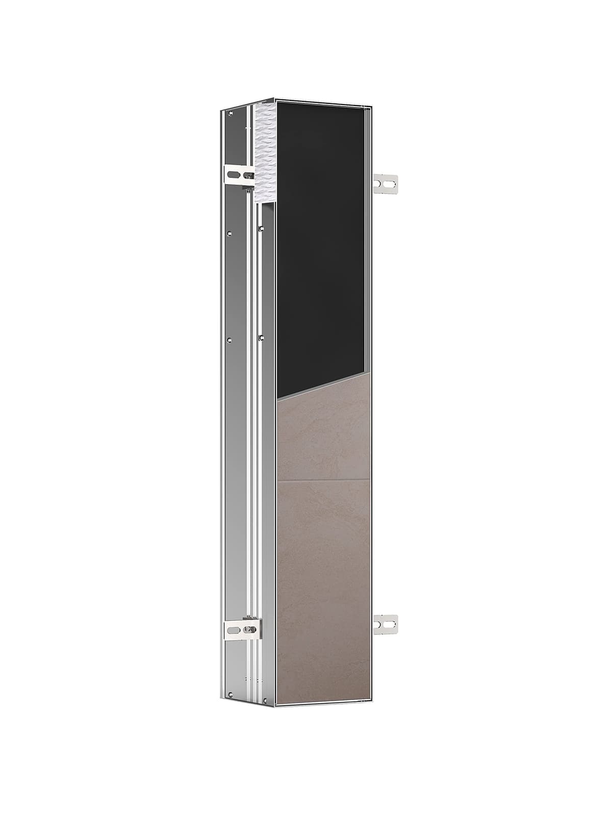 Emco Asis Plus 975611001 Módulo Empotrado con Porta Papel Higiénico y Cepillo