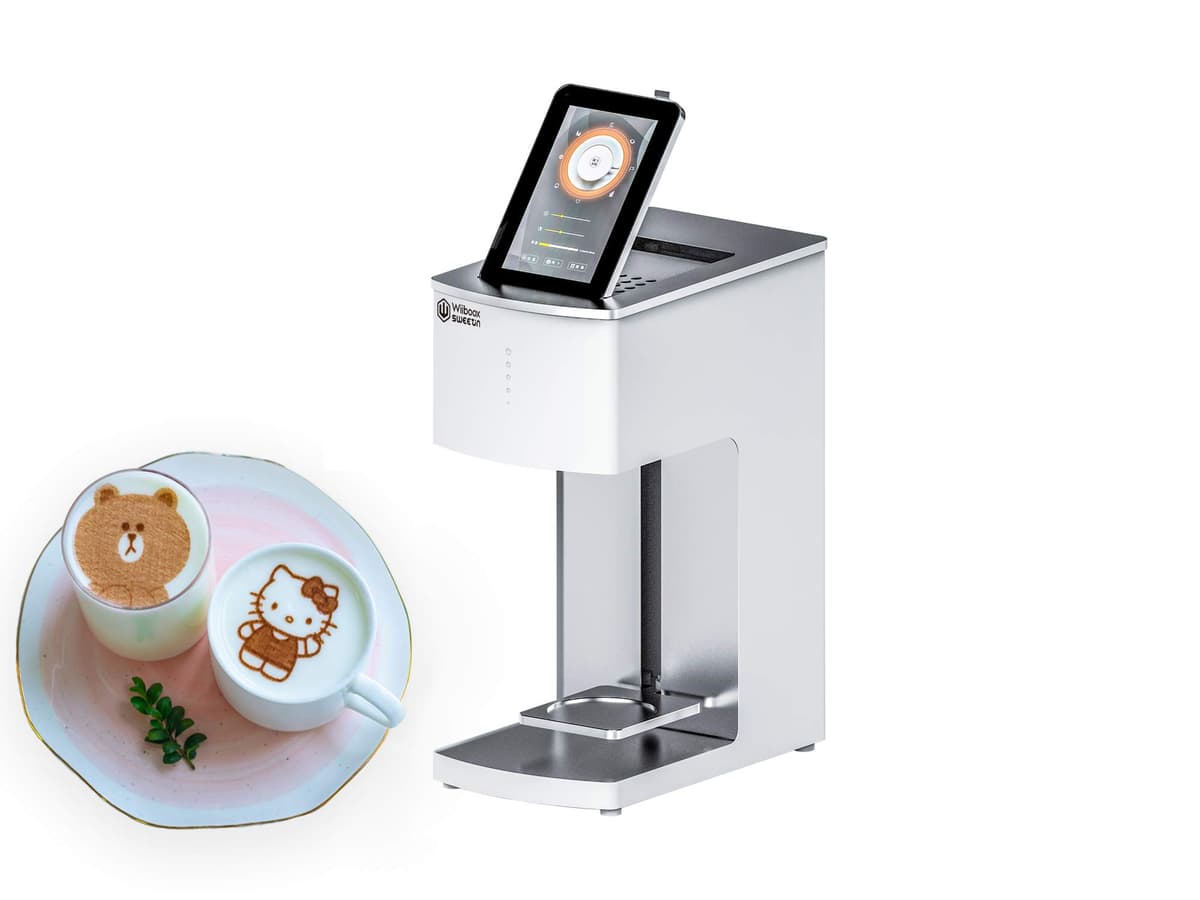 Wiibooxsweetin Impresora de latte art WiFi para café, postres y más