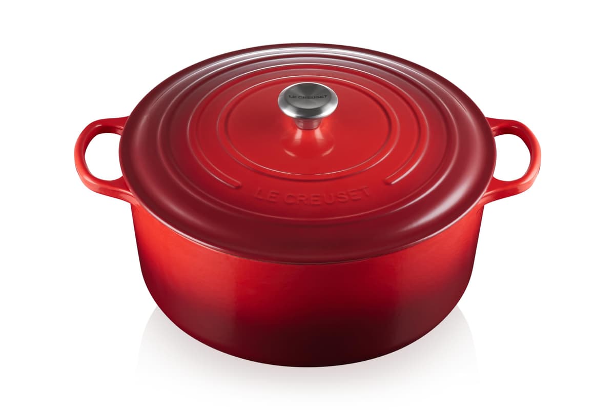 Le Creuset Olla holandesa redonda esmaltada Signature 13.25 qt., Cerise LS2501-3467SS