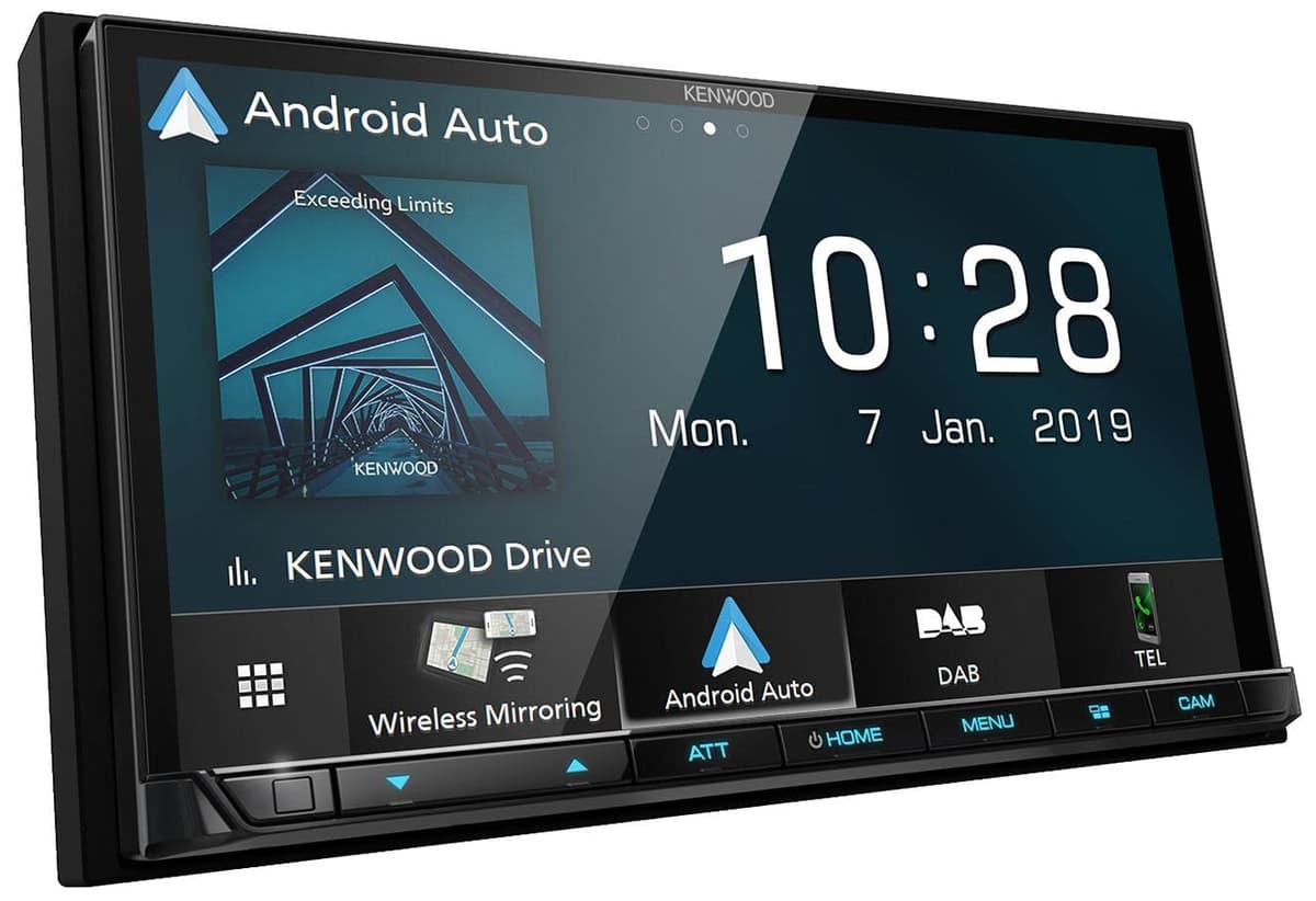 Kenwood DMX8019DABS - Unidad Multimedia con Apple CarPlay inalámbrico y Android Auto