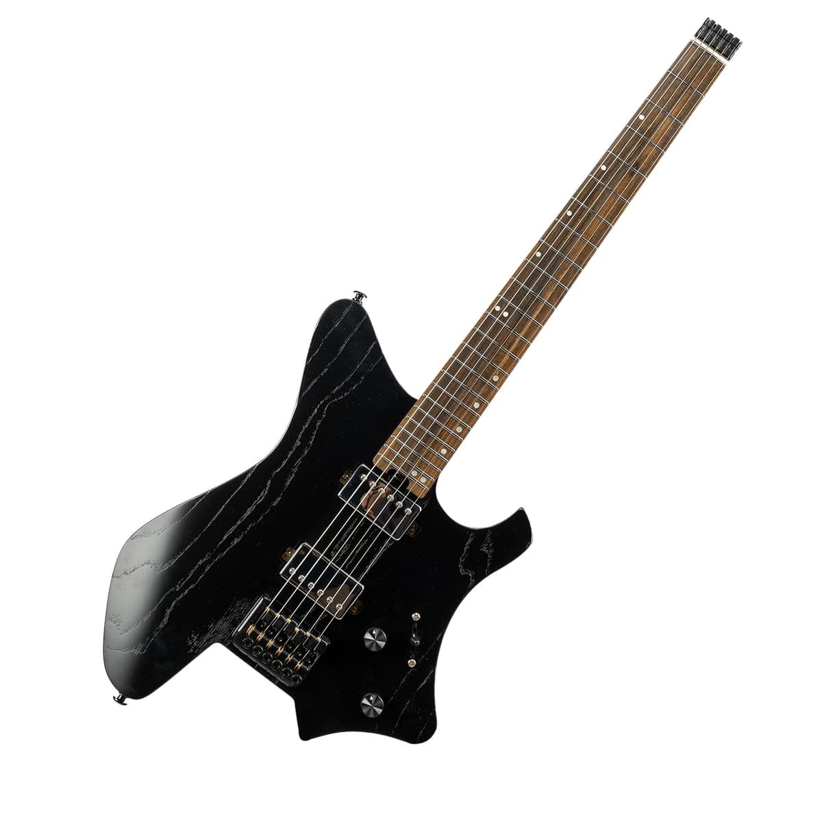 EART GW2 Guitarra eléctrica Headless 25.5" con cuerpo Roasted Padauk y mástil 5pc Maple