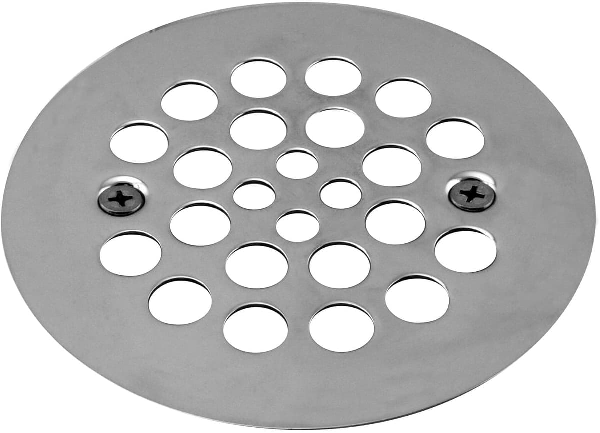 Westbrass D3193-100-26 Tapón colador para ducha 4-1/4" OD, Polished Chrome (100-Pack)