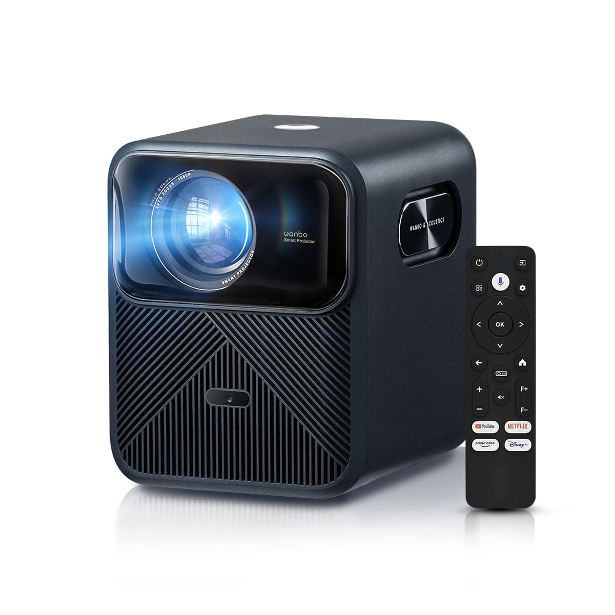 Wanbo Mozart 1 Pro 2025 - Proyector Google TV 4K soportado, 1200 ANSI, HDR10