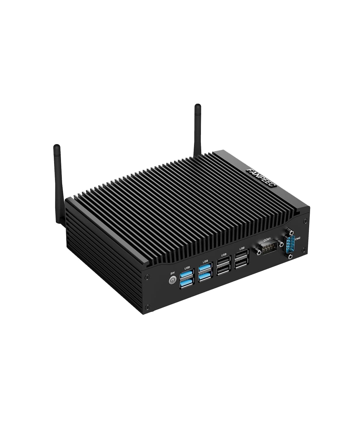 FANPEEC Mini PC Industrial Fanless Core i5-8350U 16GB RAM 512GB SSD Windows 11 Pro