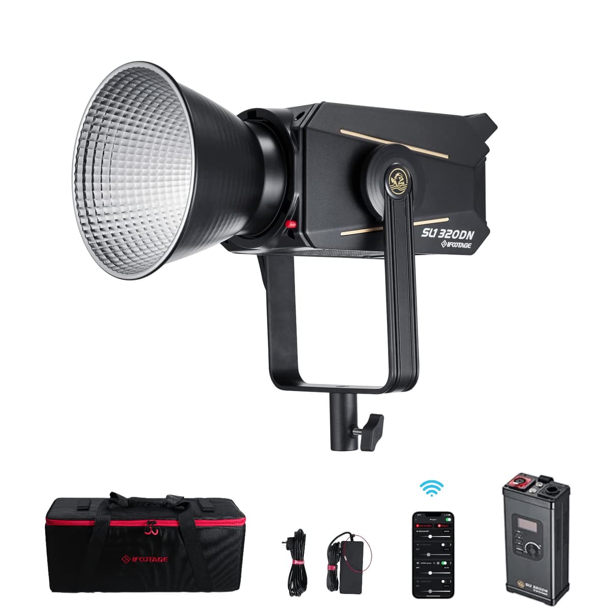 IFOOTAGE SL1 320DN LED Video Light - Luz continua 320W 5600K, CRI98, APP Control IFT-320DN