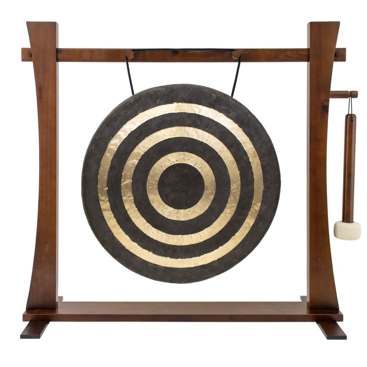 Unlimited Gong 20"-22" Lunar Flare en soporte Spirit Guide con mazo tradicional - incluye gong, soporte y mazo gu-22lunarspirit-amz