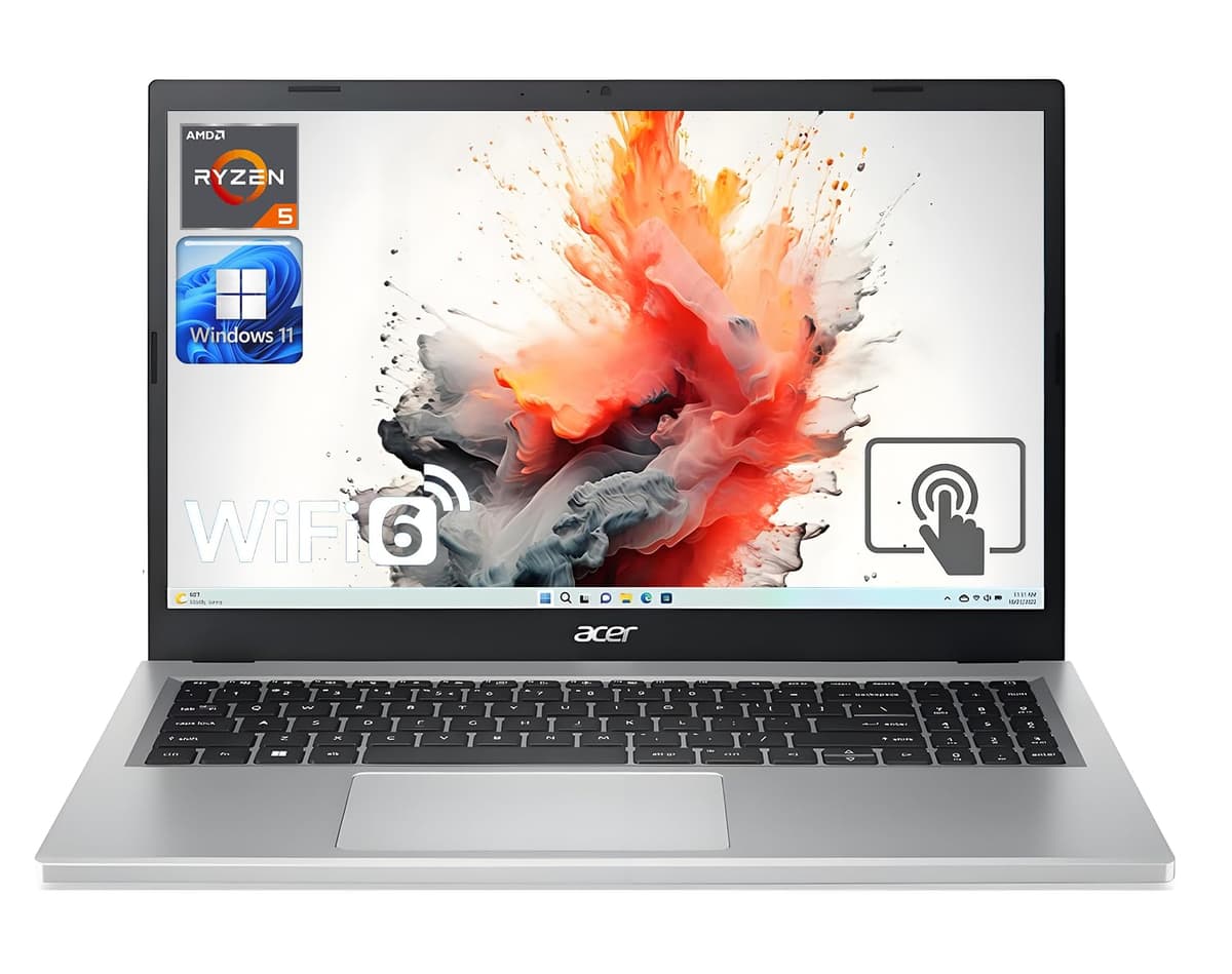 acer Aspire A315 15.6" Pantalla Full HD IPS Táctil Portátil para Negocios AMD Ryzen 5 (hasta 4.3 GHz), 16GB RAM, SSD 2TB, WiFi, HDMI, Bluetooth, USB-C, Windows 11 Home (Reacondicionado) Aspire 3