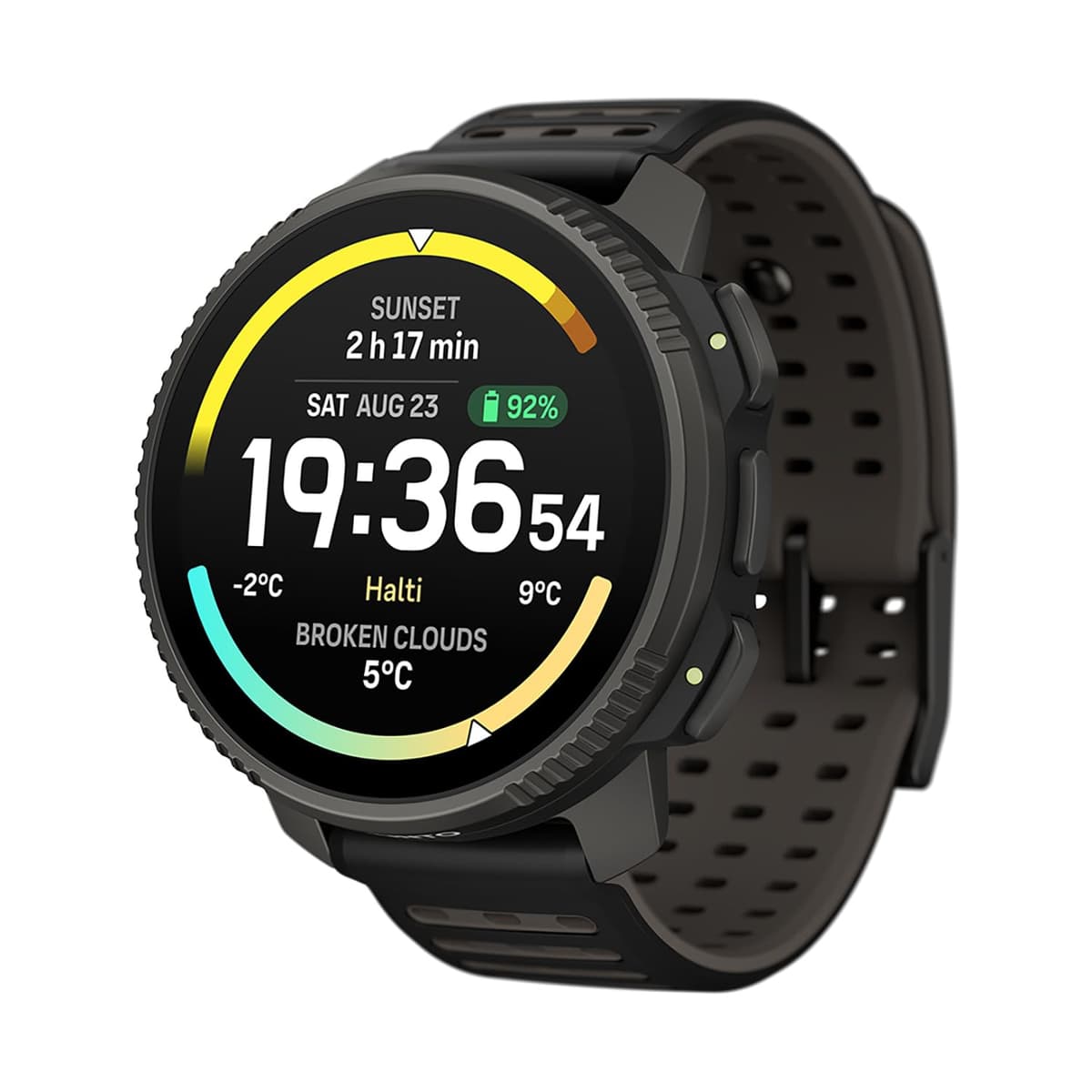 SUUNTO Vertical 2 Reloj Deportivo GPS, Pantalla Táctil AMOLED Brillante de 1.5”, Linterna LED, Batería de 20 Días, Mapas Offline, Métricas de Entrenamiento y Recuperación, Dual-GNSS, 115+ Modos Deportivos, Titanio Negro SS051208000