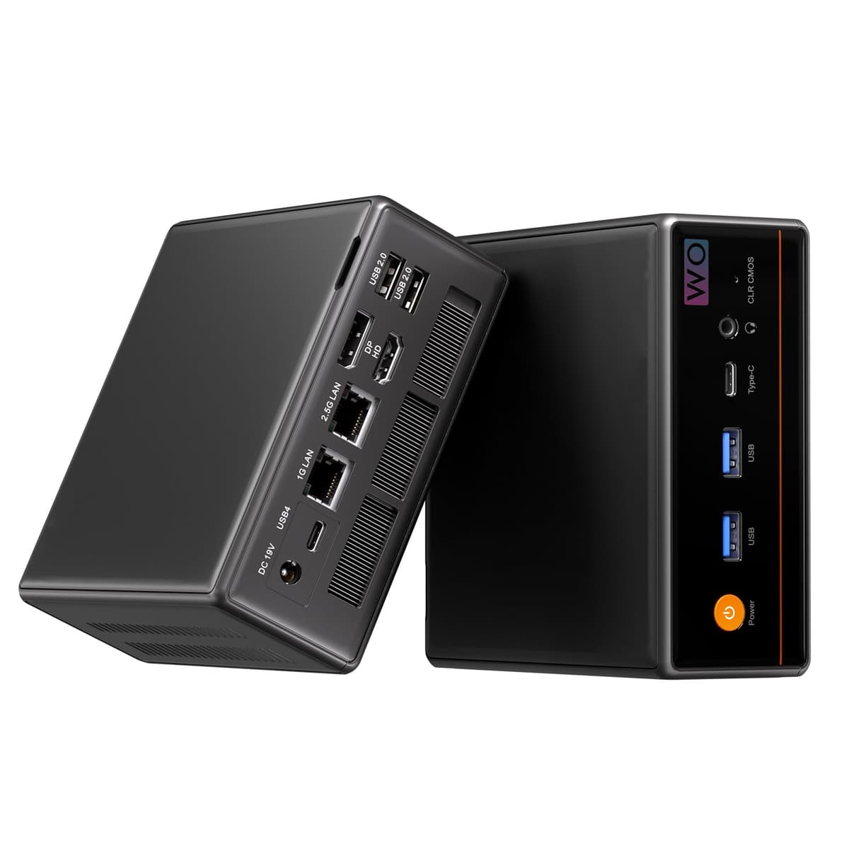 Trycoo Mini PC con Ryzen 5 7640HS, Dual USB4.0 Type-C y Dual LAN (WO4)