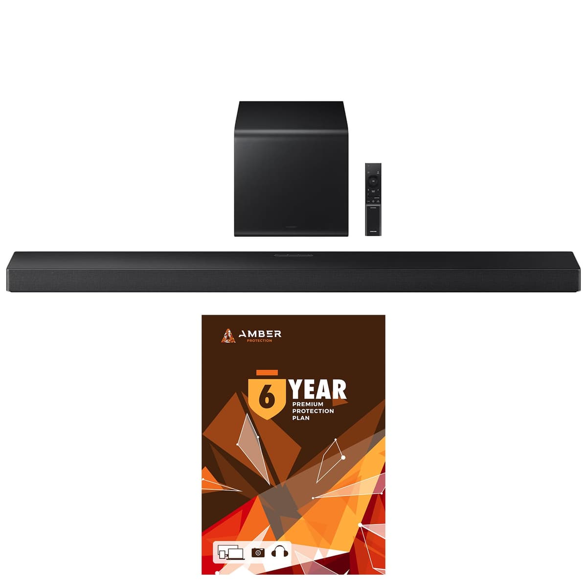Samsung HW-QS700F 3.1.2 Ch Dolby Atmos Soundbar y Subwoofer con Plan Amber Protection 6 Años (2025) BNDL_HWQS700F-WRTY6-AMBER-SC