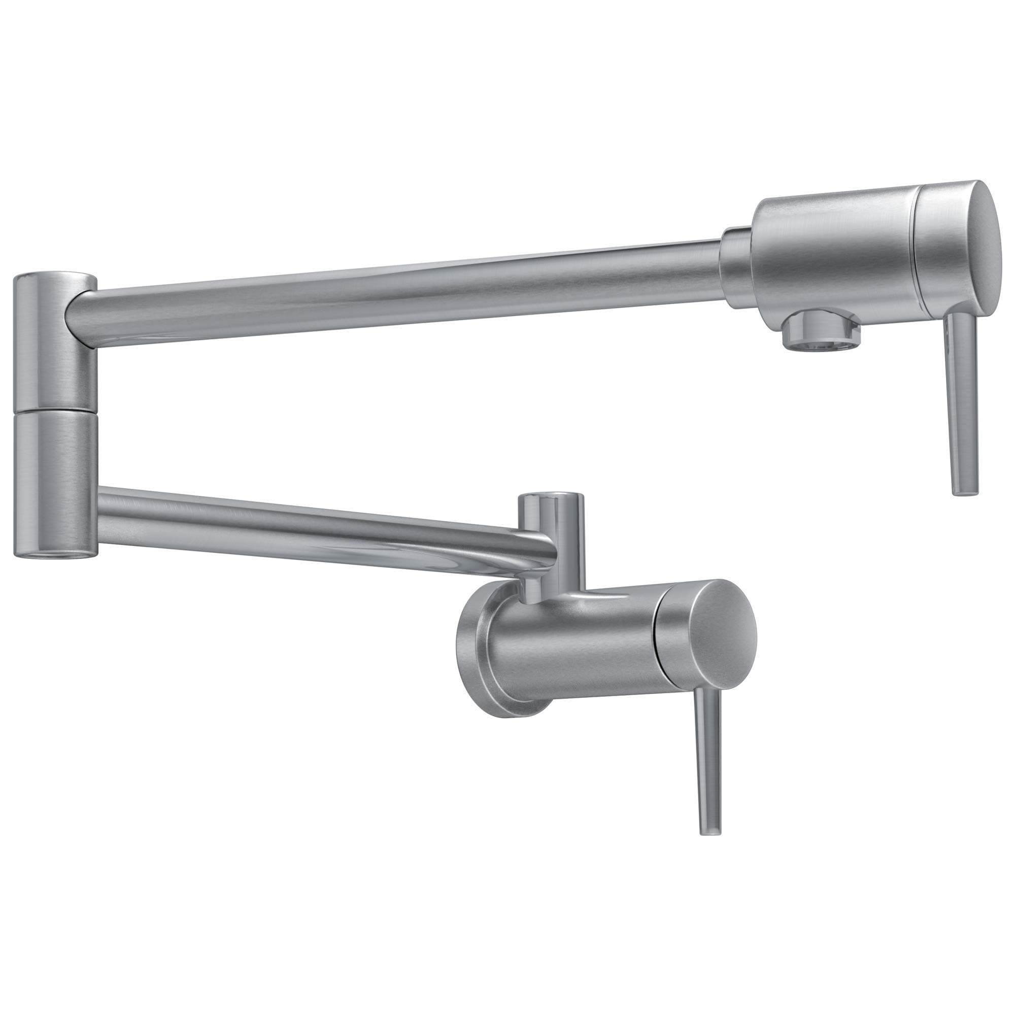 Delta 1165LF-AR Pot Filler empotrable en pared, acabado Arctic Stainless
