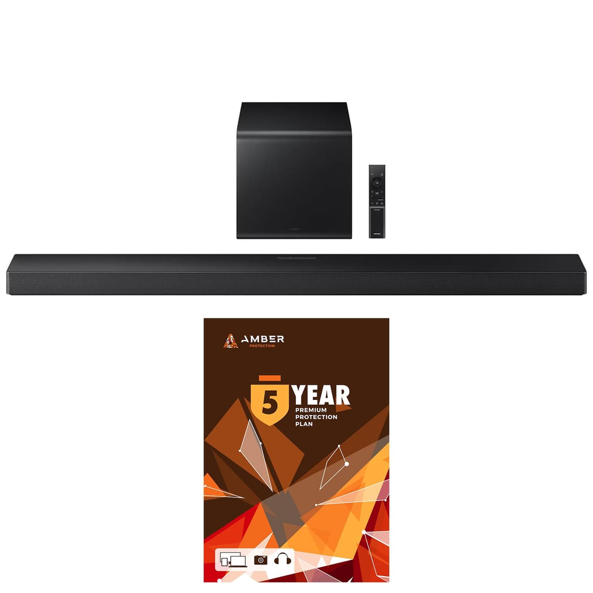 Samsung HW-QS700F 3.1.2 Ch Dolby Atmos Soundbar y Subwoofer con Plan Amber Protection 5 Años (2025) BNDL_HWQS700F-WRTY5-AMBER-SC