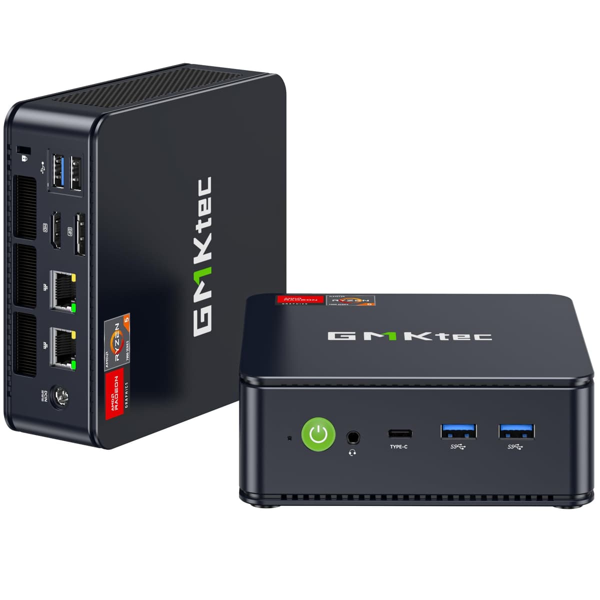 GMKtec Mini PC Ryzen 7640HS 16GB DDR5 512GB SSD - Dual 2.5GbE, Triple 4K, WiFi6 M6 Ultra