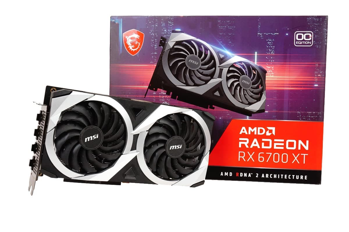MSI Gaming Radeon RX 6700 XT 192 bits 12 GB GDDR6 DP/HDMI Ventiladores Dual Torx 3.0 FreeSync DirectX 12 VR Ready Tarjeta Gráfica OC (RX 6700 XT MECH 2X 12G OC) (Reacondicionada) RX 6700 XT MECH 2X 12G OC-cr