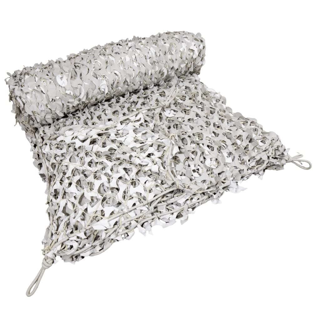 CamoSystems Red de Camuflaje Serie Premium con Malla Reforzada, Rollo a Granel 9'10" x 33 yd, Nieve