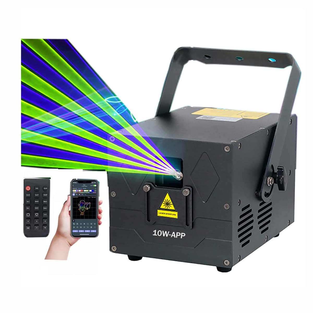 Wonsung 10W RGB Stage Light DJ Disco Beam DMX APP Control 10WAPP2