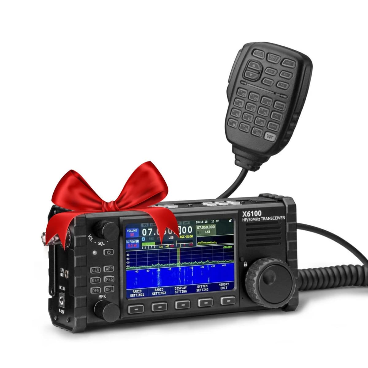 Xiegu X6100 Transceptor HF SDR 10W con pantalla 4" y Bluetooth