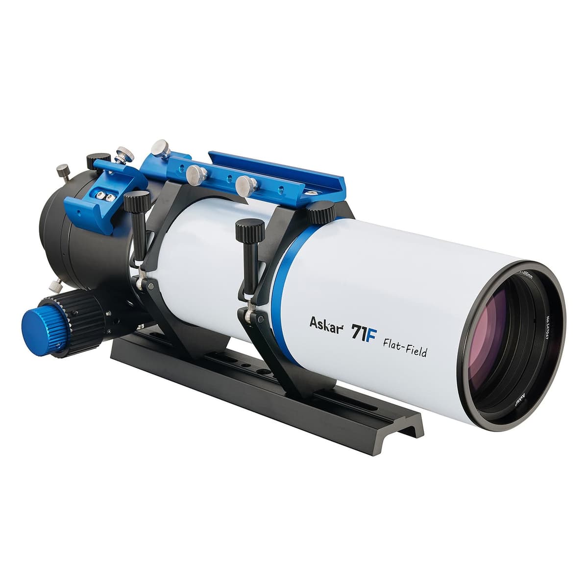 Askar 71F Telescopio de Campo Plano, Apertura 71 mm F6.9 Refractor de Cristal ED OTA, APO Cuadrúple con Espacio de Aire, Placa Dovetail Vixen de 230 mm para Astrofotografía de Cielo Profundo y Astronomía Visual Askar F Series Telescope