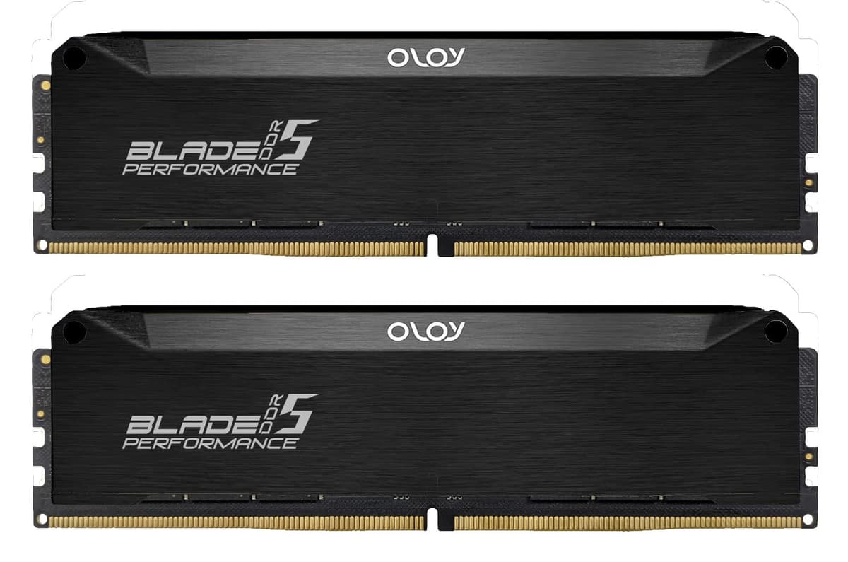 OLOy RAM DDR5 32GB (2x16GB) Black Hairline Blade 6800 MHz CL32 1.45V UDIMM para Intel (MD5U1668320IRLDA)