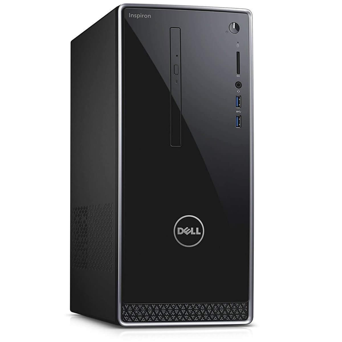 Computadora de Torre Dell Inspiron con Intel Quad Core i7-7700, 16GB RAM, 128GB SSD + 1TB HDD, NVIDIA GeForce GTX 1050, HDMI, Wi-Fi, DVD-RW, Windows 10 Pro Dell tower