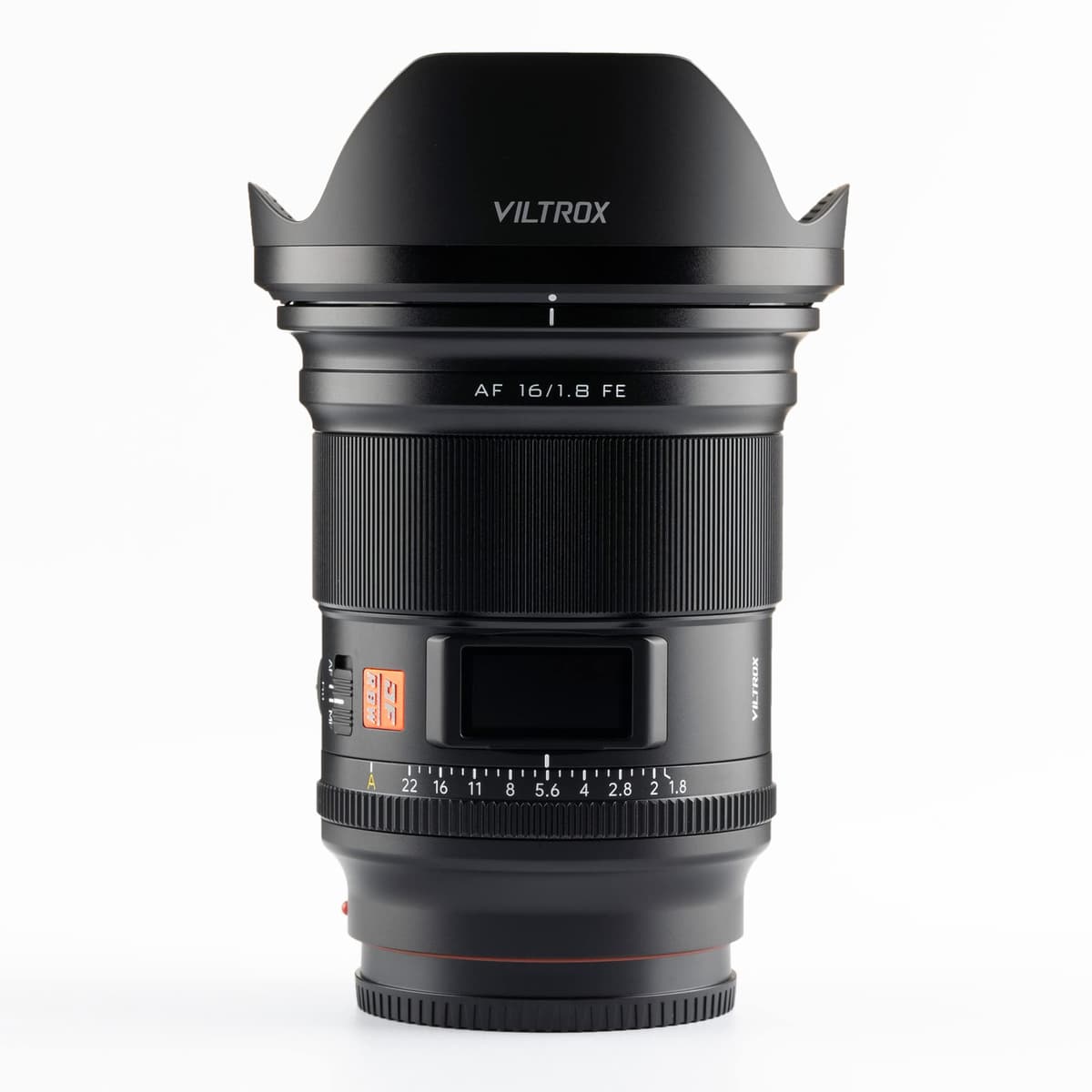 Viltrox AF 16mm F1.8 Objetivo para Cámara Full Frame con Autofoco, Pantalla LCD Integrada, Compatible con Cámaras Mirrorless Sony E-Mount a7 a7II a7III a7R a7RII a7RIII a7RIV a7S a7SII a9 a7C (16mm f/1.8) FV-Viltrox AF 16mm f/1.8 FE